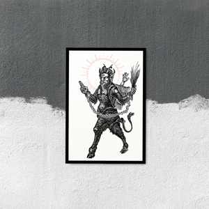 Image of "The Krampus", 13"x19" Luster Paper Print
