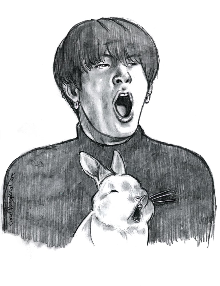 Image of Jungkook Bunny Yawn