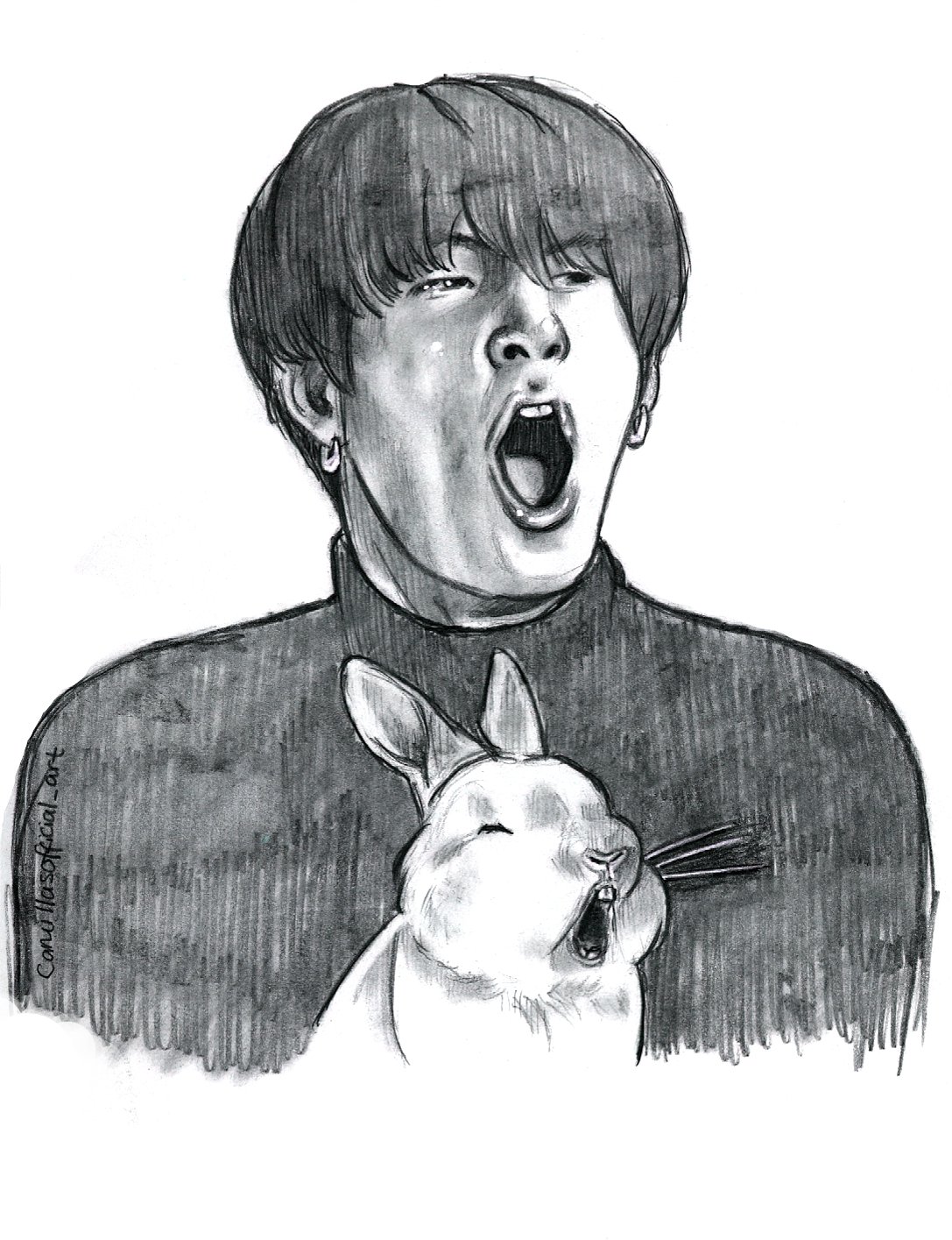 Image of Jungkook Bunny Yawn
