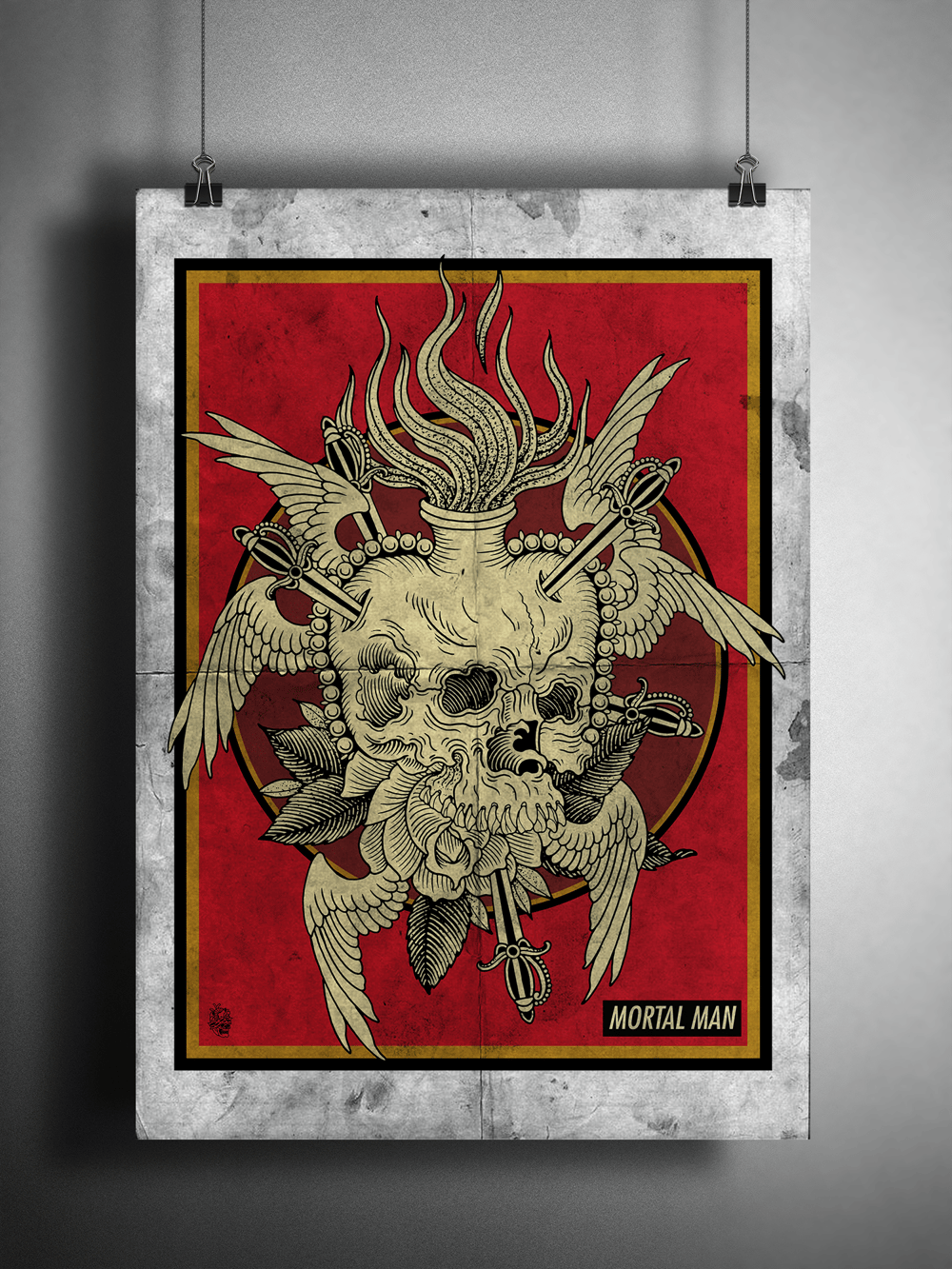 Image of Limited-edition 'Mortal Man' Screen Print