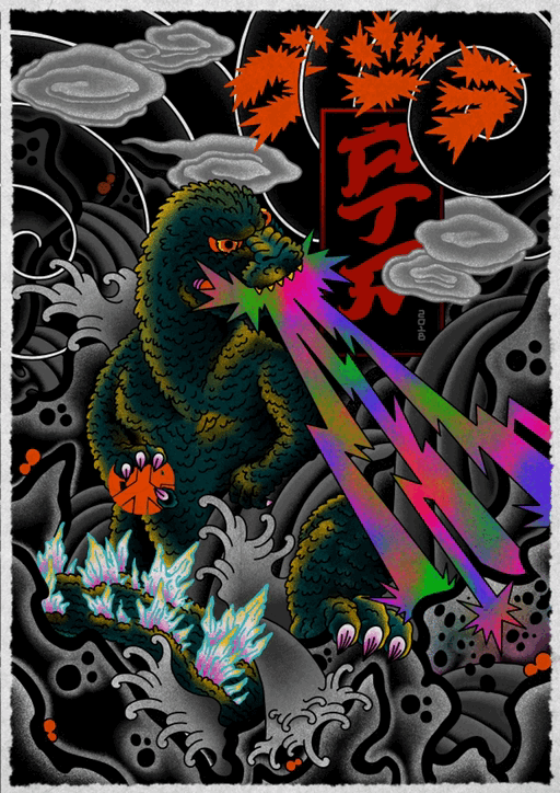 Image of Gojira Print A3
