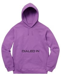 Image 2 of DIALED IN HOODIE (PURPLE)