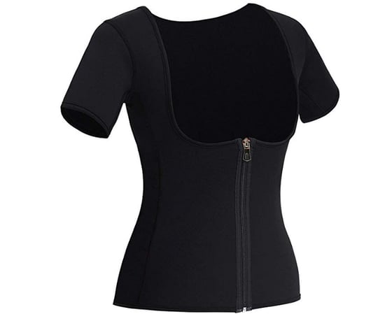 Image of Thermal Vest with sleeves (All Black or Black/Blue) 