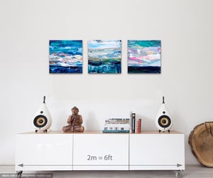 Image of Coastal no.41 - triptych - 90x30cm