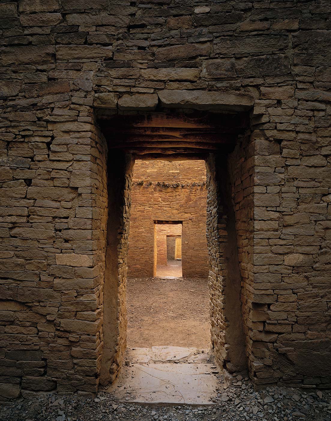 Illuminated Doorways Chaco Canyon National Park New Mexico