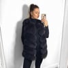 Luxury Dark Grey Long Fur Gilet