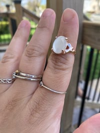 Image 2 of White Cats Eye Ring