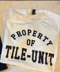 Property of Tile Unit tee- White 