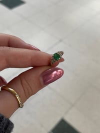 Image 1 of Emerald & 12 stone Diamond