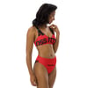 BOSSFITTED Fire Red High-Waisted Bikini