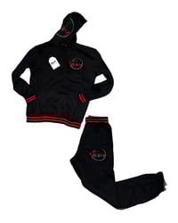 Black and Red jogger set
