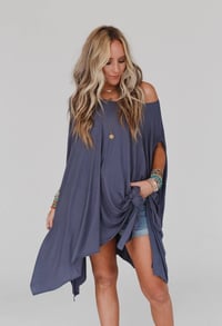 Image 5 of The Wren Tunic- Silver Denim