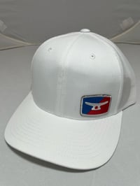 MLB/MTD small patch left side White/ white embroidery patch trucker 