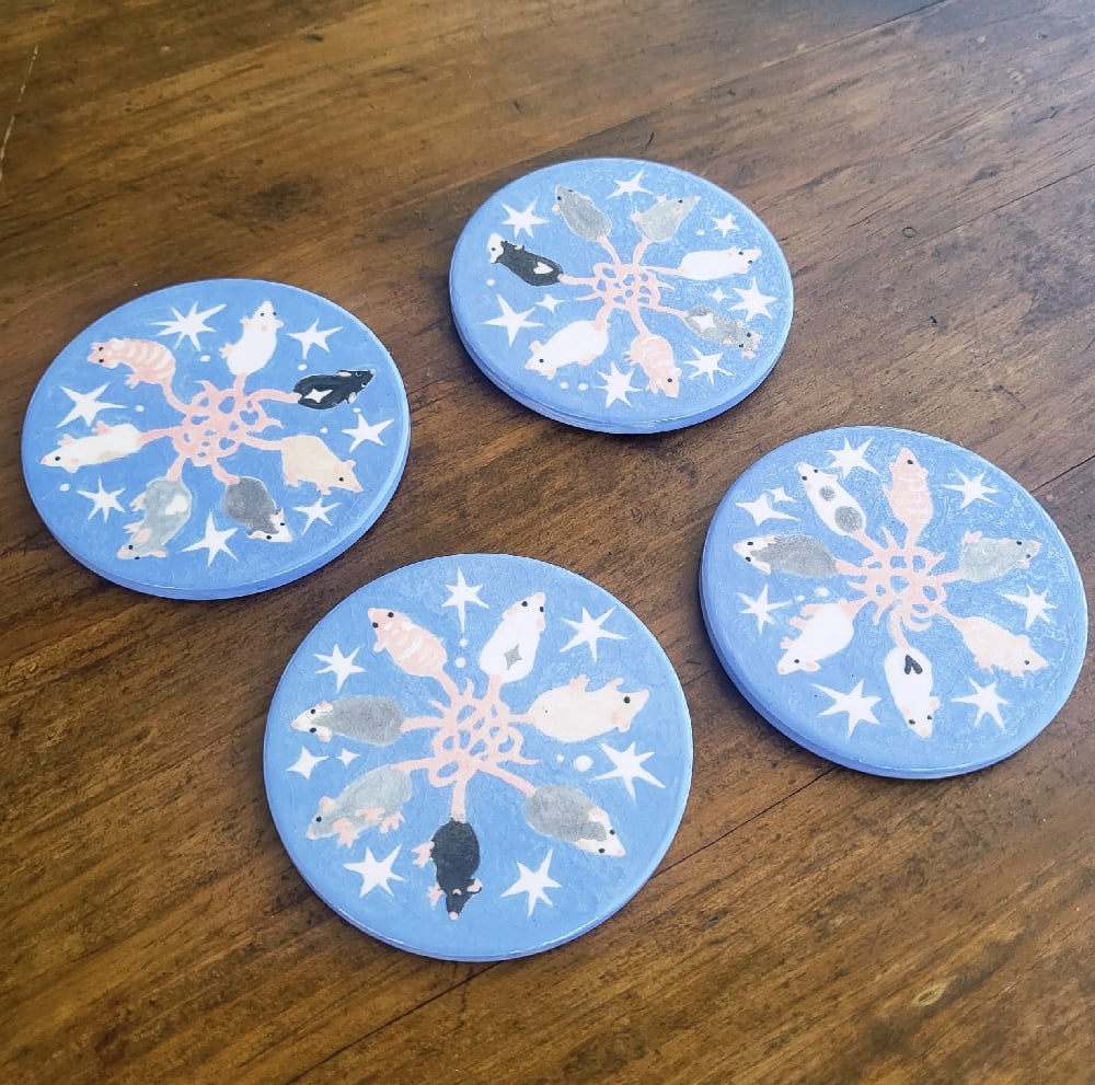 Image of Rat King Coasters