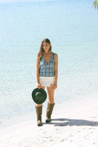Image 1 of THE MAY TOP - Blue Gingham
