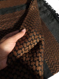 Image 1 of Chocolate Brown / Burnt Orange keffiyeh