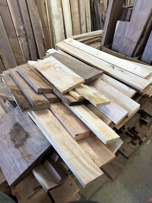 Figured shorts, shorts, and by the pound wood