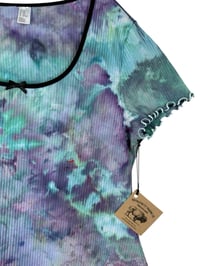 Image 3 of XXL 90's Babydoll Mini Dress in Mermaid Watercolor Ice Dye