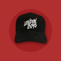Image 1 of LONDON BOYS SUEDE TRUCKER CAP BLACK