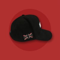 Image 2 of LONDON BOYS SUEDE TRUCKER CAP BLACK