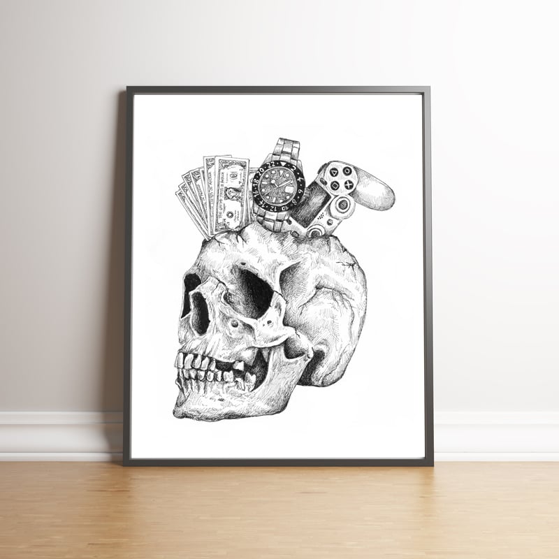 Image of You can't take it with you. Limited edition print. 