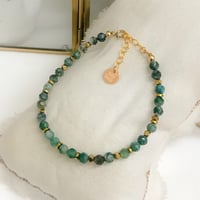 Image 1 of BRACELET PAULA agates vertes