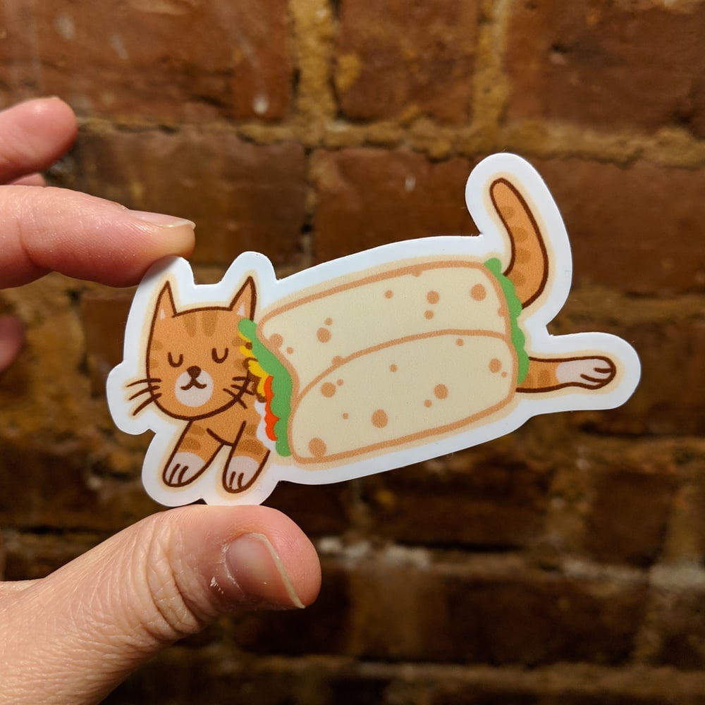 Image of purrito sticker