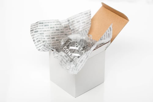 Image of "All you need is love" 8cm Christmas tree ball with white inscription