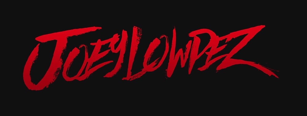 Image of JoeyLowpez [Red Logo] Bumper Sticker 3x10 