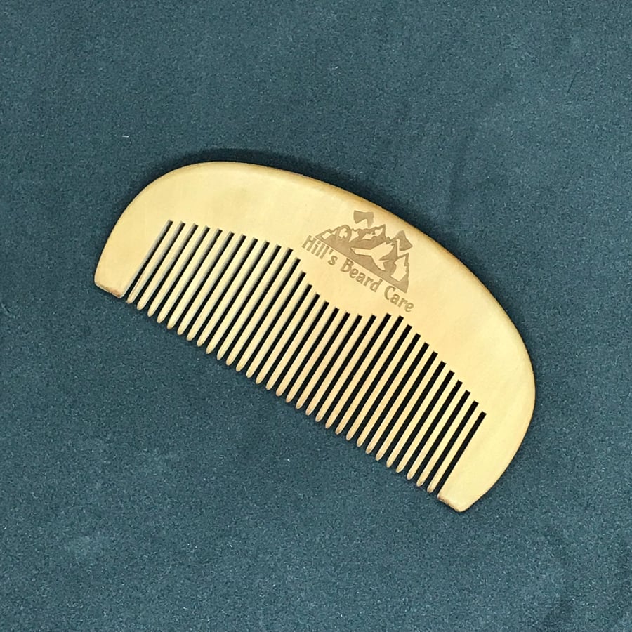 Image of Peach Wood Beard Comb