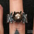 The Nazgûl Ring (OOAK Zawadi Sapphire, Stone Only) Image 4