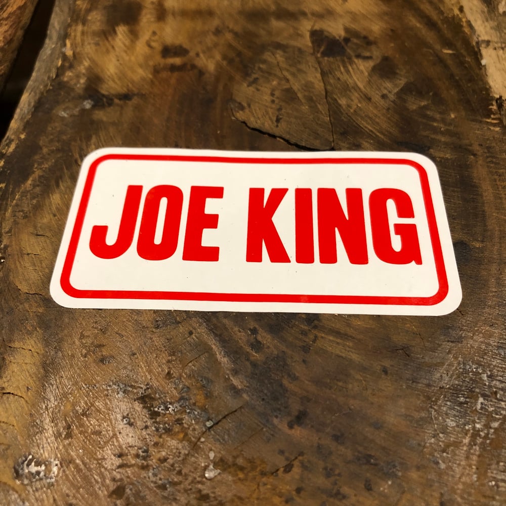 Joe King Helmet Front Sticker (Large)