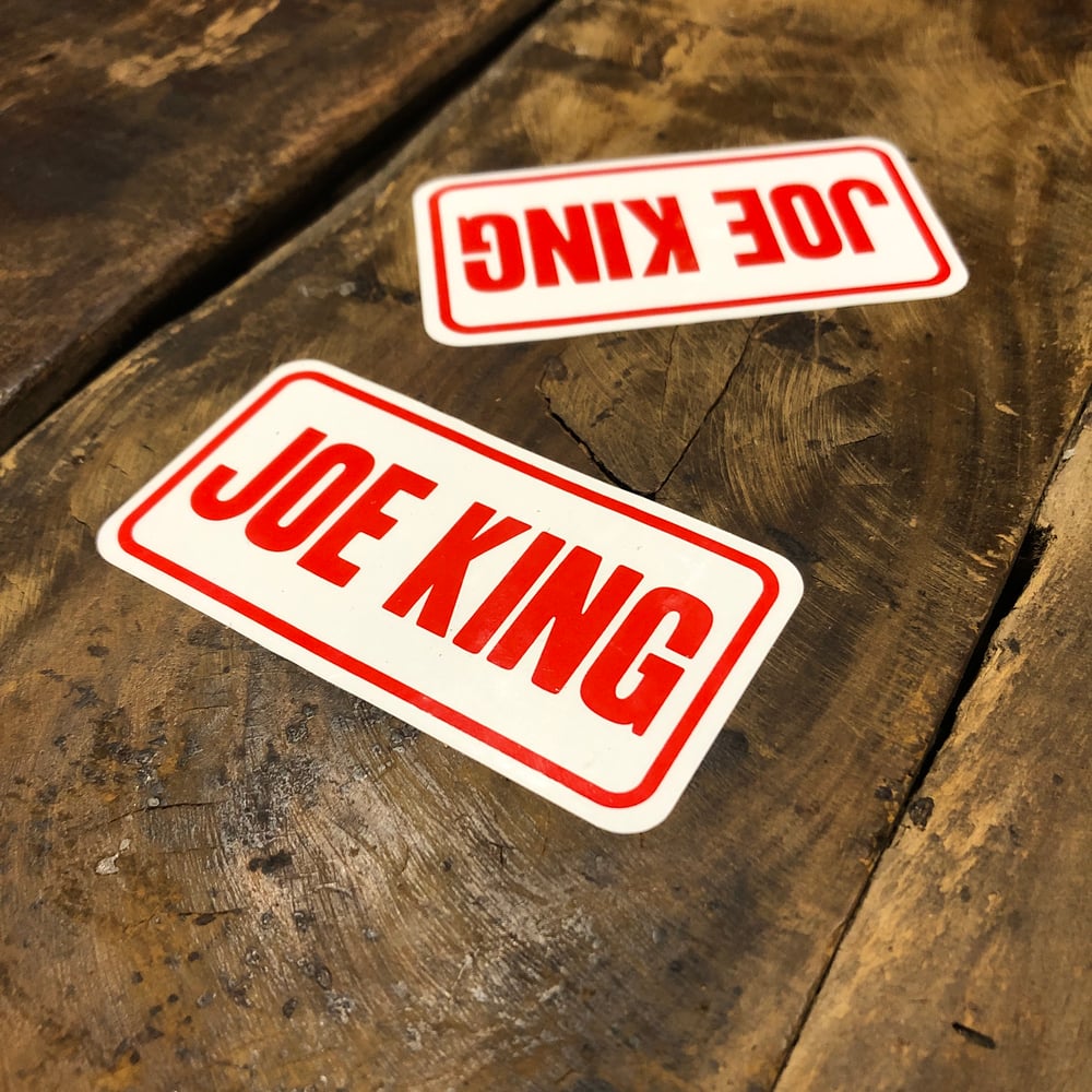 Joe King Helmet Front Sticker (Large)