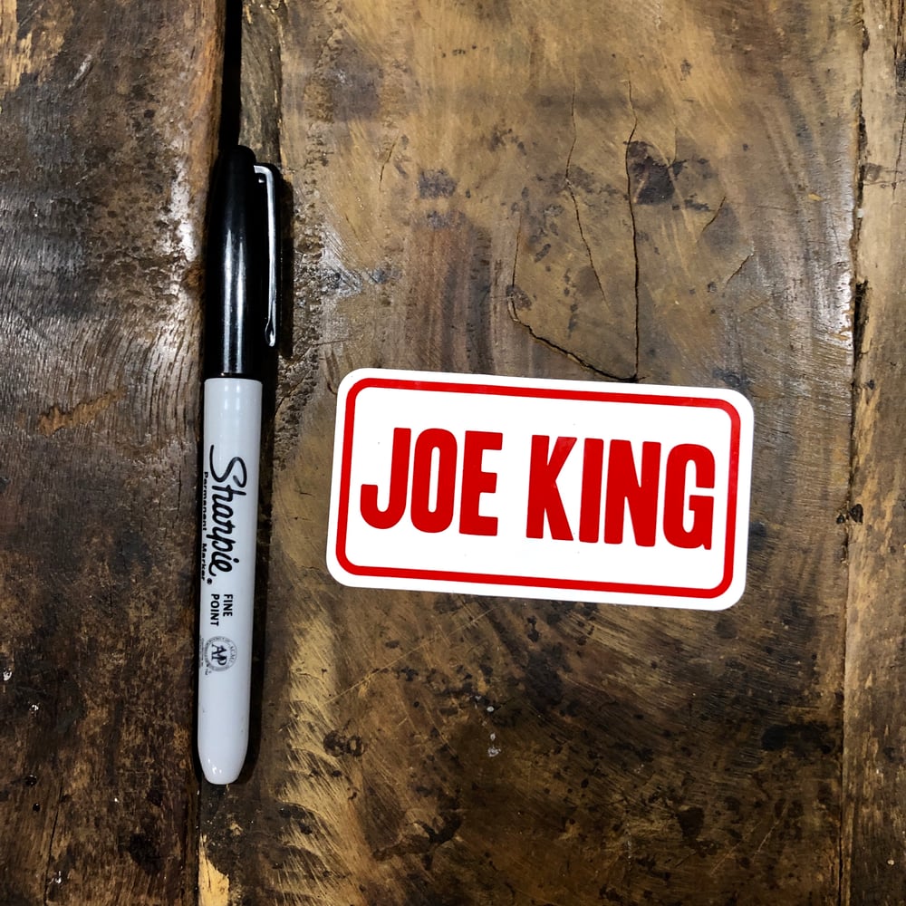 Joe King Helmet Front Sticker (Large)