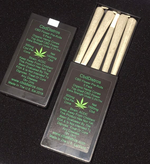 Image of CBD Hemp Pre-Roll 5 Pack