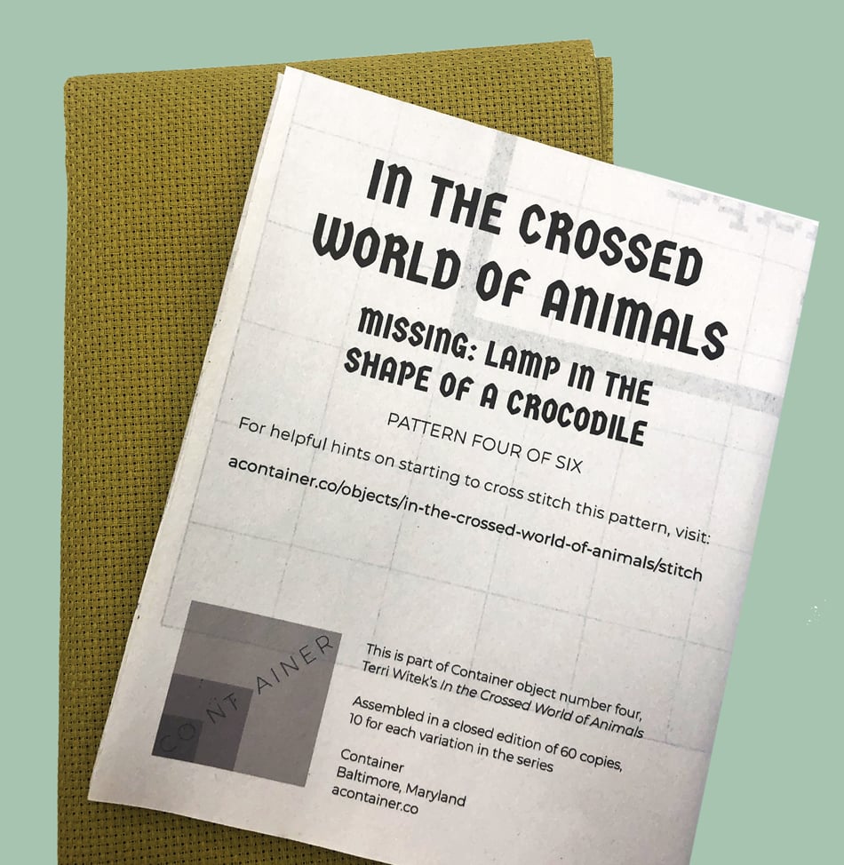 Image of in the crossed world of animals by Terri Witek / missing: lamp in the shape of a crocodile