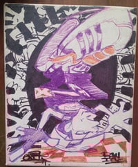 Image 1 of Headspin - canvas 2017 . With @raw_inc 50 cm X 70cm