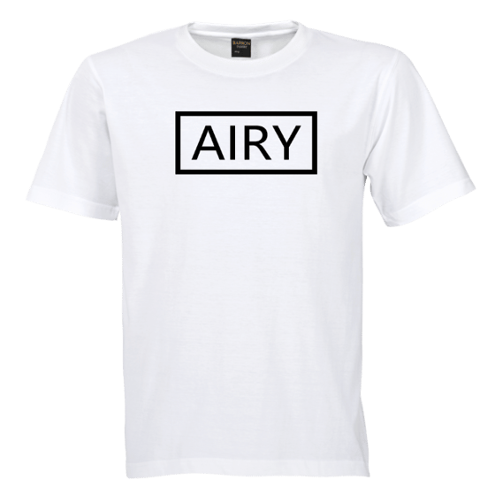 Image of White AIRY Boxed Tee