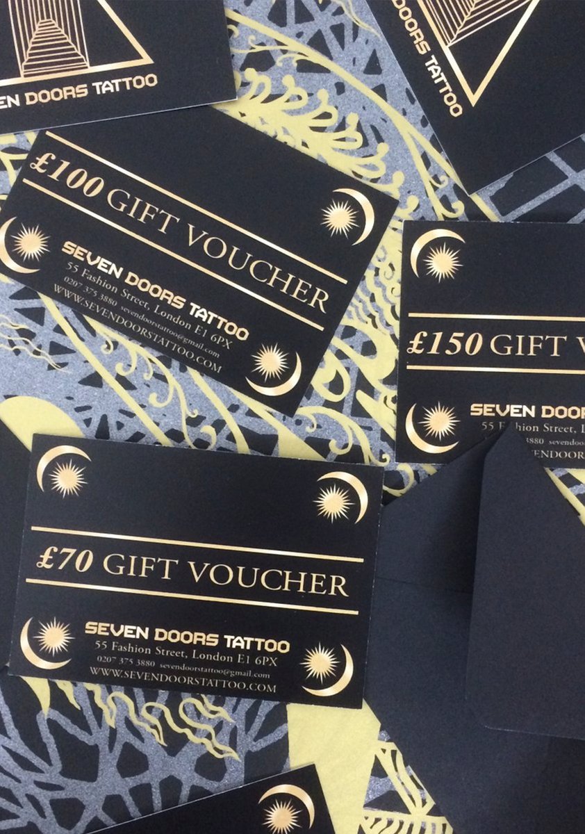 GIFT VOUCHERS sevendoorstattoo