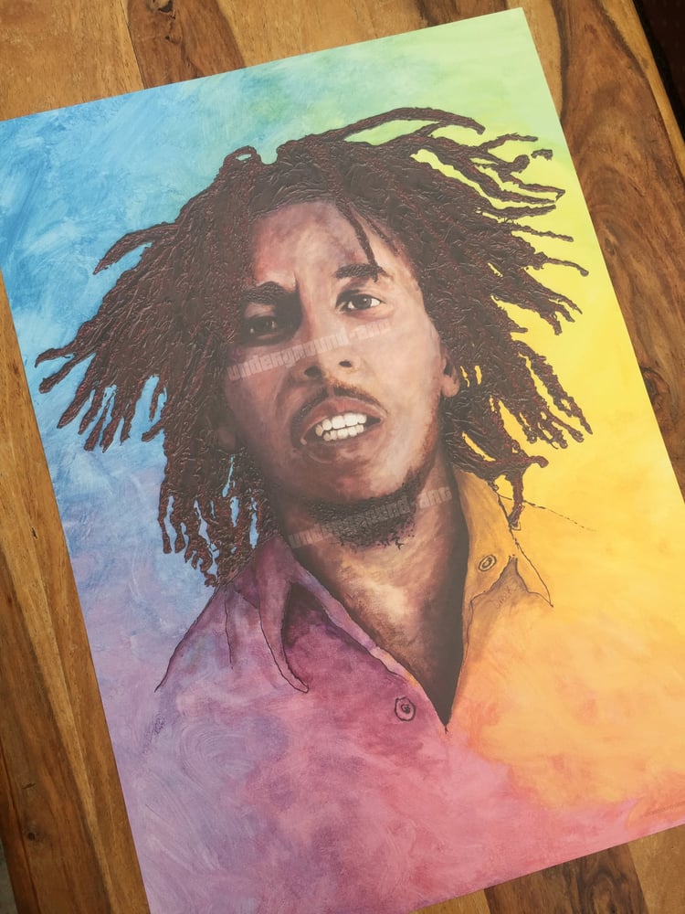 Image of Bob Marley - 'lively yourself up'  