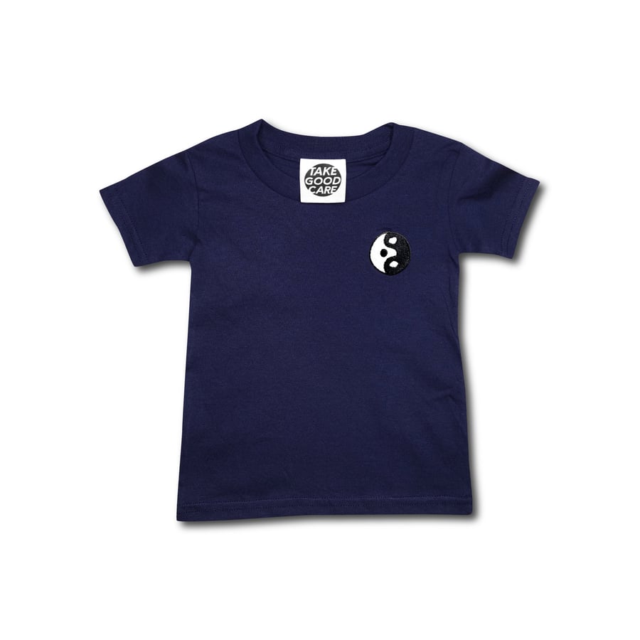 Image of TAKEGOODCARE™ "YINYANGISH" KID TEE NAVY