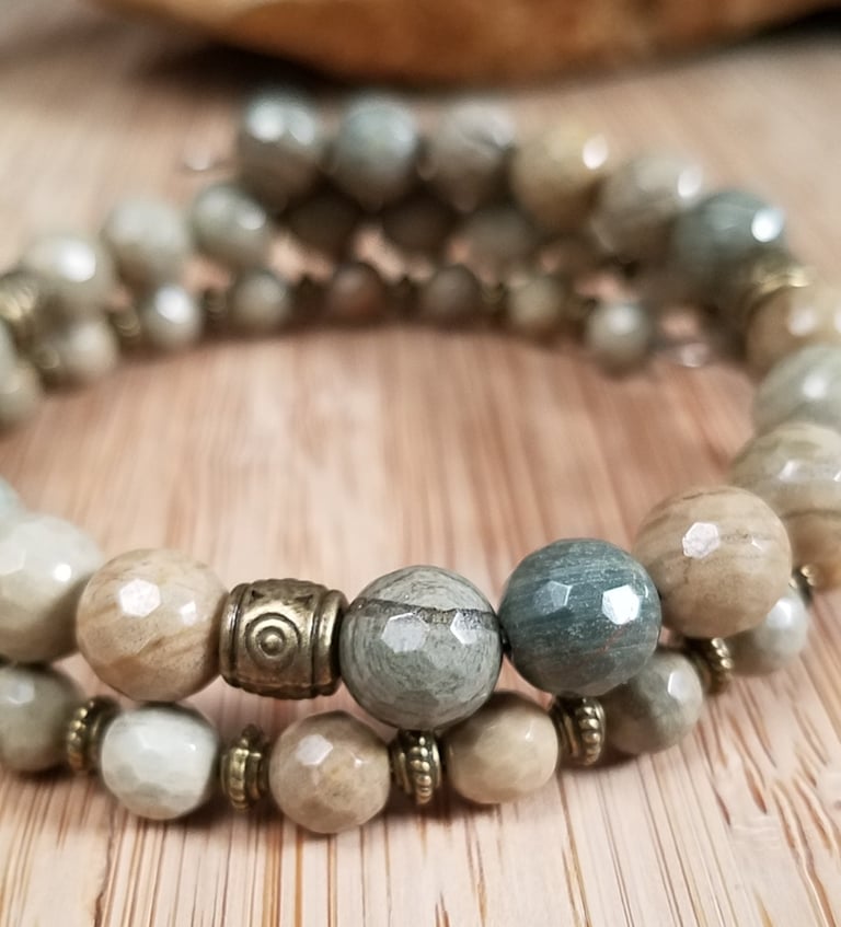 Silver Leaf Jasper Bracelet  Image 2