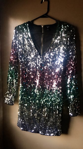 Image of Shiny Sequin Dress