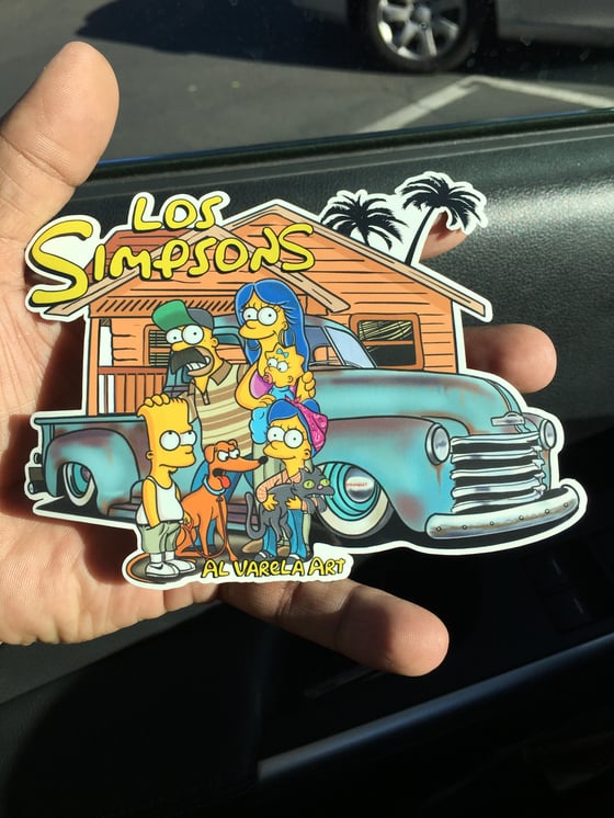 Image of Los Simpsons w/ truck