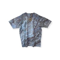 Image 1 of 2XL Adult Combed Cotton Tee in Stone Geode Ice Dye
