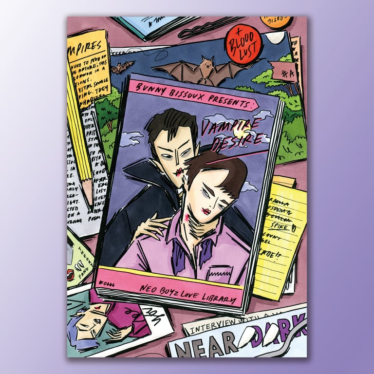 VAMPIRE DESIRE - B6 POSTCARD Image 3