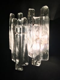 Image 3 of Pair of Triple-Panel Sconces by Kalmar, Austria