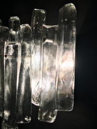 Image 4 of Pair of Triple-Panel Sconces by Kalmar, Austria