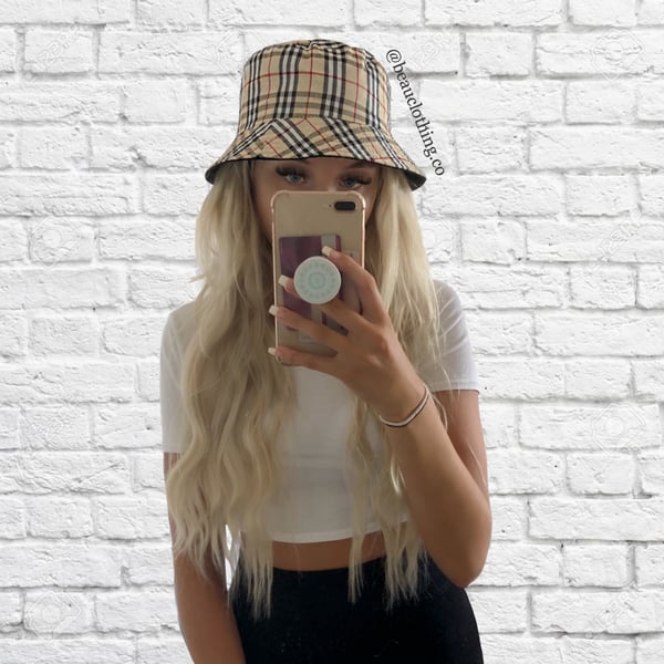 Image of NOVA CHECK STYLE BUCKET HAT (7 COLOURS)