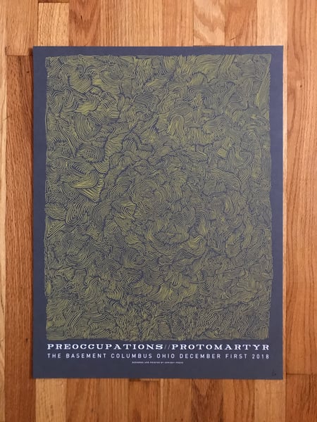 Image of Preoccupations//Protomartyr Poster